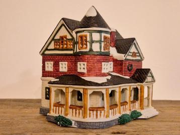 Vintage Lemax Plymouth Corners kersthuis beschikbaar voor biedingen