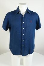 Ralph Lauren overhemd linnen - Marine Blauw - S, Blauw, Halswijdte 38 (S) of kleiner, Ralph Lauren, Ophalen of Verzenden