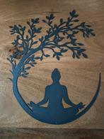 Metalen wanddecoratie Yoga, Huis en Inrichting, Woonaccessoires | Wanddecoraties, ., Nieuw, Ophalen of Verzenden, .