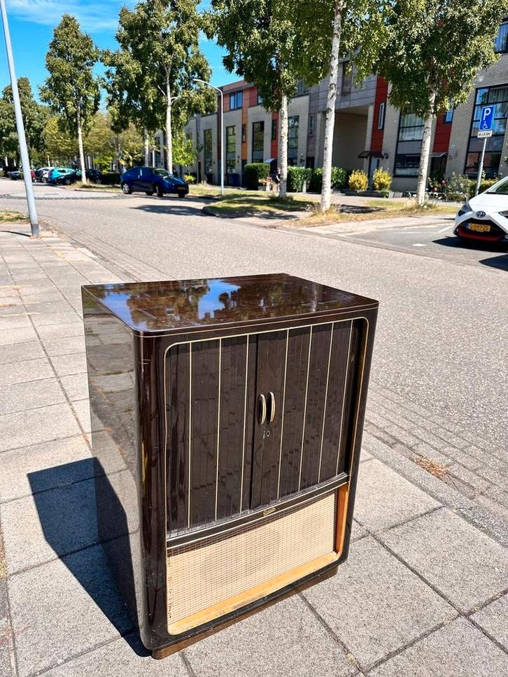 Vintage Graetz TV-/radio-meubel uit de jaren 50/60, Antiek en Kunst, Antiek | Meubels | Kasten, Ophalen