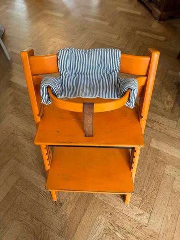 Tripp Trapp Stokke meegroestoel met Kussen & Verkleiner beschikbaar voor biedingen