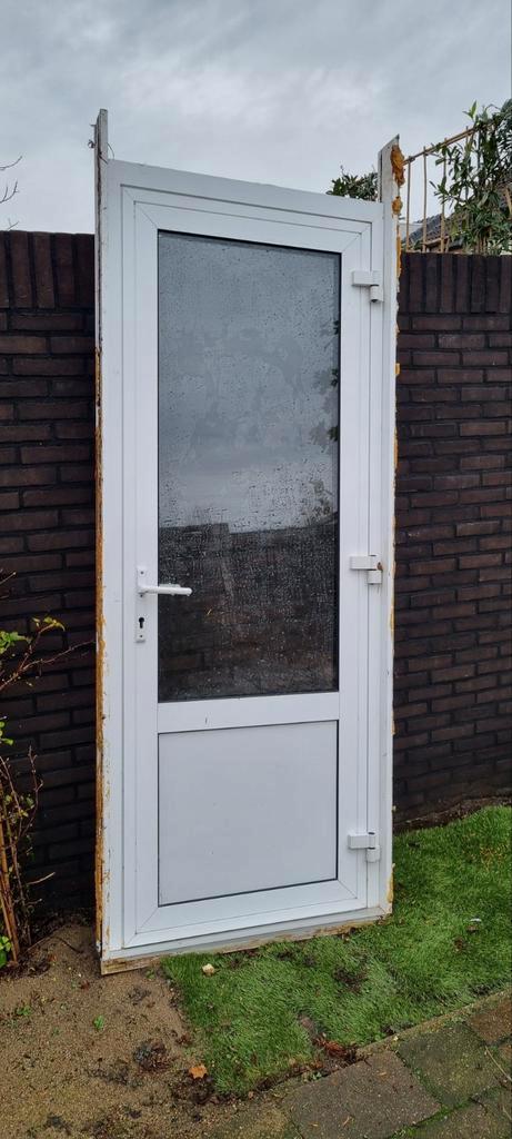 Aluminium buitendeur kozijn met driepuntsluiting, Doe-het-zelf en Verbouw, Kozijnen en Schuifpuien, Gebruikt, Deurkozijn, Aluminium