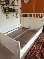Bedframe 160x200 wit IKEA, Ophalen, Gebruikt, Wit, Tweepersoons