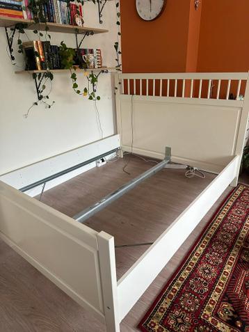 Bedframe 160x200 wit IKEA - afbeelding 1