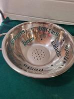 Zeef met uitgesneden namen spaghetti, Huis en Inrichting, Keuken | Keukenbenodigdheden, Ophalen of Verzenden, 'T Olde Gre-j, Info@toldegrej.nl