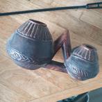 Antieke Yakboter container. Tibet of Nepal., Ophalen of Verzenden