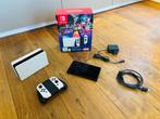 Nintendo Switch OLED (Wit/Zwart) – complete set + nieuw!, Spelcomputers en Games, Spelcomputers | Nintendo Switch, Ophalen, Nieuw
