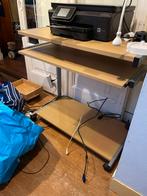 Bureau met meerdere niveaus, Huis en Inrichting, Kasten | Computermeubels, Ophalen, Gebruikt, 70 tot 120 cm, Metaal