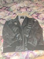 Milestone Echte lederen herenjas jacket met bontkraag, Kleding | Heren, Jassen | Winter, Wolfstone, Maat 48/50 (M), Zwart, Ophalen of Verzenden