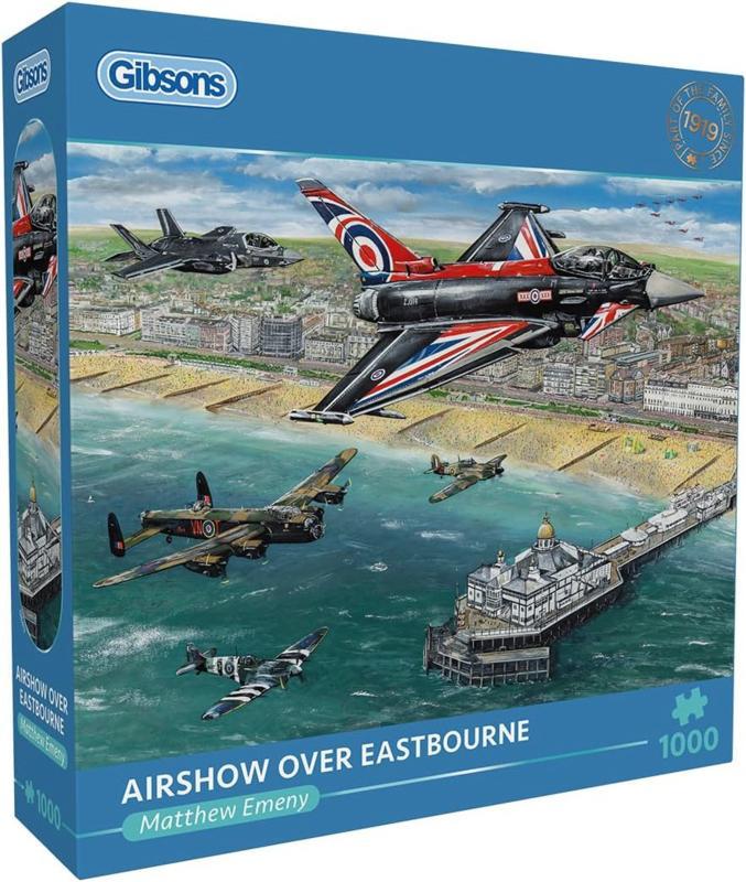 Gibsons - Airshow Over Eastbourne - 1000 stukjes, Hobby en Vrije tijd, Denksport en Puzzels, Nieuw, Legpuzzel, 500 t/m 1500 stukjes