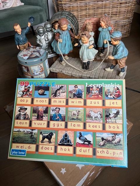 Ot en Sien beeldjes/puzzel/blikje, Verzamelen, Beelden en Beeldjes, Gebruikt, Overige typen, Ophalen of Verzenden