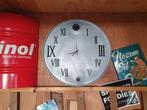 Industriele klok, uniek item, barrel, deksel, handgemaakt!, Ophalen of Verzenden, Nieuw, Analoog, Wekker of Tafelklok