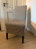 4 eetkamerstoelen met nieuwe hoezen, Hout, Ophalen of Verzenden, Zo goed als nieuw, Vier