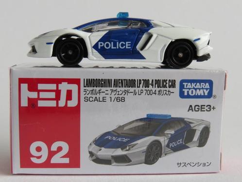 Tomica Asia nr92 Lamborghini politie 1/68 3inch tomy, Hobby en Vrije tijd, Modelauto's | Overige schalen, Nieuw, Auto, Ophalen of Verzenden