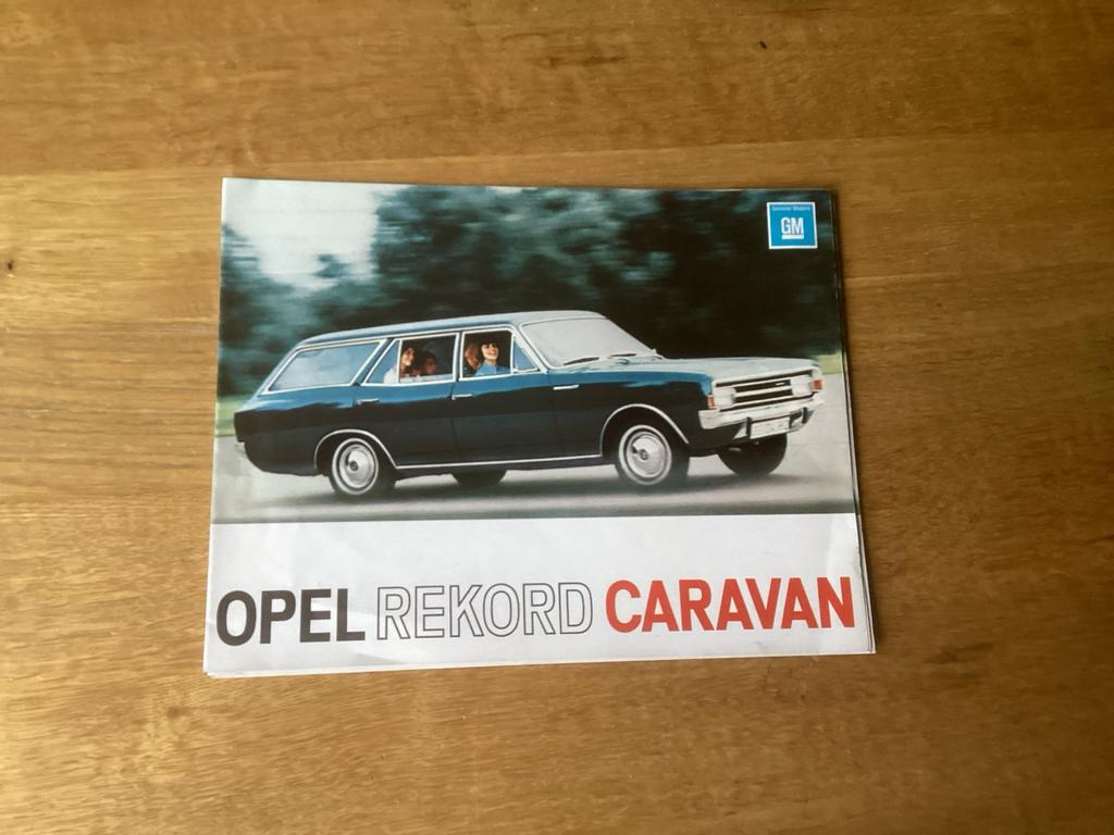 Opel Rekord Caravan Brochure, Ophalen of Verzenden, Gelezen, Opel