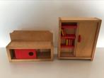 Poppenhuis - houten speelgoed - kasten, Verzamelen, Poppenhuizen en Toebehoren, Ophalen of Verzenden, Zo goed als nieuw, Overige typen