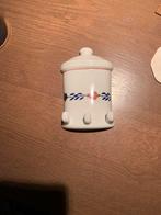 Boerenbont handdoek rekje in de vorm van een voorraadpot,, Overige typen, Ophalen of Verzenden, Zo goed als nieuw, Aardewerk