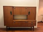 Vintage retro kast/dressoir - gebruikt, Ophalen, Gebruikt, 100 tot 150 cm, 150 tot 200 cm