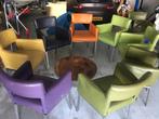 Eetkamerstoelen leder (foucault), Huis en Inrichting, Stoelen, Ophalen, Overige kleuren, Leer, Zo goed als nieuw