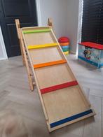 Houten klimrek met glij-klimbaan, Ophalen, Zo goed als nieuw