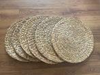 6 rieten onderzetters 40 cm, Huis en Inrichting, Woonaccessoires | Onderzetters, Ophalen of Verzenden, Zo goed als nieuw, Bord