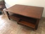Houten Salontafel kersenhout met Opbergruimte, Ophalen, Gebruikt, 100 tot 150 cm, Kersenhout