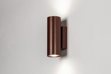 wandlamp roodbruin bruin keuken bank hoekbank hal bed lamp beschikbaar voor biedingen