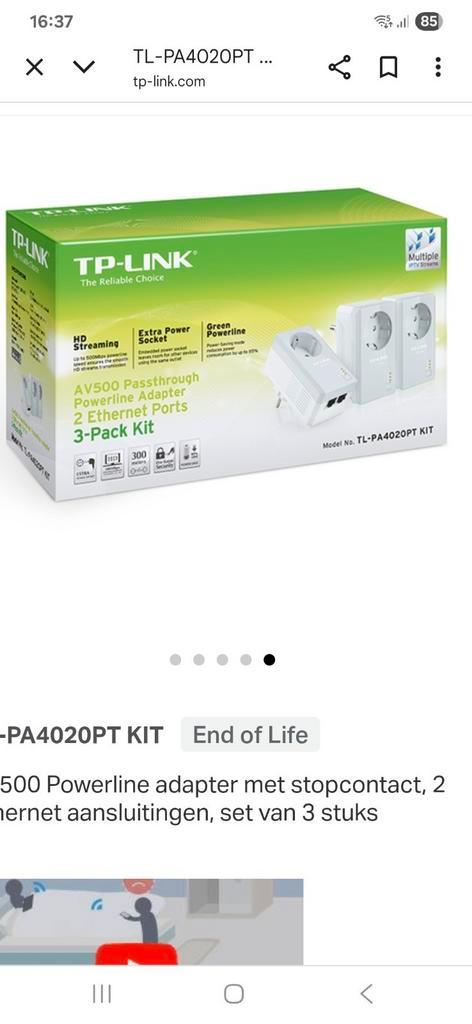 TP-LINK, Computers en Software, Powerlines, Ophalen of Verzenden