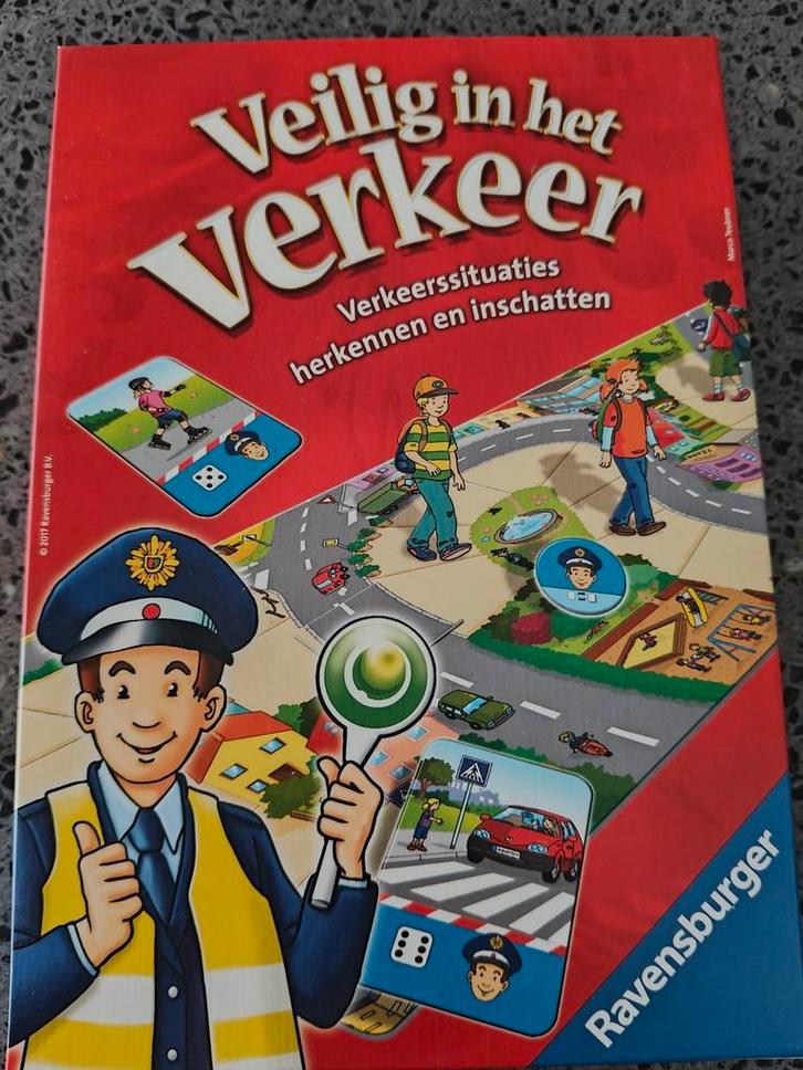 Veilig in het Verkeer Spel - Ravensburger, Hobby en Vrije tijd, Gezelschapsspellen | Bordspellen, Gebruikt, Een of twee spelers