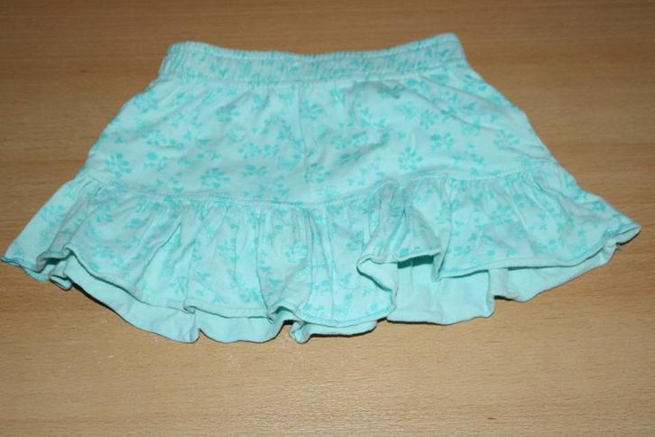 mintgroen rokje maat 74 met vlinders en bloemen, Kinderen en Baby's, Babykleding | Maat 74, Gebruikt, Meisje, Jurkje of Rokje