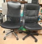 Twee zwarte bureaustoelen, Huis en Inrichting, Ophalen, Gebruikt, Zwart, Bureaustoel