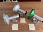 Set van 3 vintage design Philips/Erco spotlampen jaren 70, Gebruikt, Metaal of Aluminium, Ophalen of Verzenden, Jaren 70