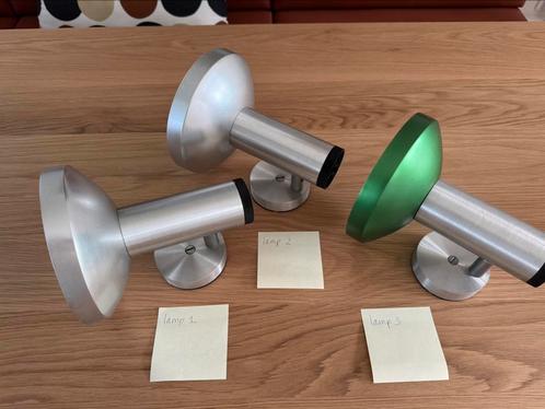 Set van 3 vintage design Philips/Erco spotlampen jaren 70, Huis en Inrichting, Lampen | Spots, Gebruikt, Plafondspot of Wandspot