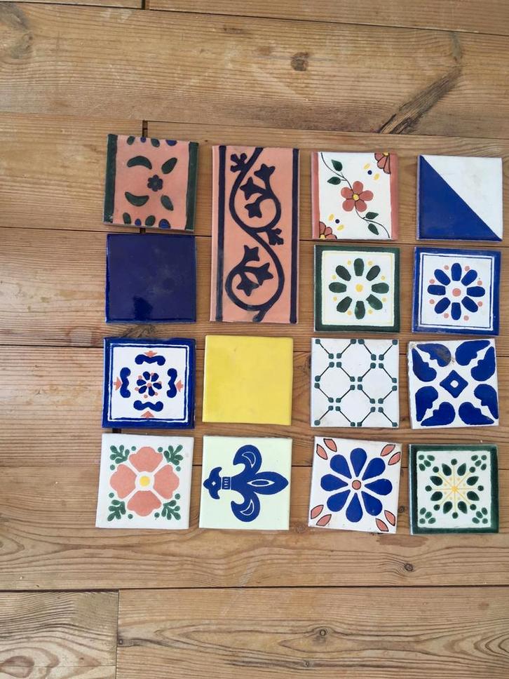 Handgemaakte tegels, Doe-het-zelf en Verbouw, Tegels, Nieuw, Vloertegels, Keramiek, 20 tot 40 cm, 20 tot 40 cm, Minder dan 5 m²