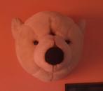 Ijsberenhoofd voor aan de muur, Ophalen, Wit, Minder dan 25 cm