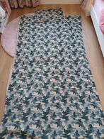 Optidee Pluche Deken 140x200 + kussensloop - Leger/Creme, Eenpersoons, Blauw, Ophalen of Verzenden, Deken of Dekbed