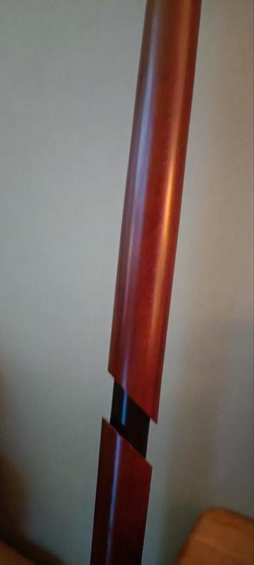 Elegante Staande Lamp - Hout & Metaal beschikbaar voor biedingen