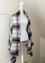 Shawl sjaal stola bruin zwart beige ruit / vest grijs, Ophalen of Verzenden