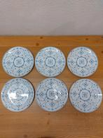 6 ontbijtbordjes Royal Bavaria Blau Saks, Ophalen of Verzenden