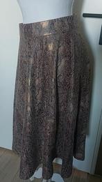 VILA reptielenprint rok met ceintuur maat S, Bruin, Vila, Ophalen of Verzenden, Zo goed als nieuw