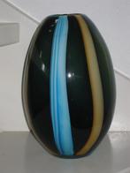 Glazen Vaas Verticale Gekleurde Banen, Ophalen, Overige kleuren, Glas, Minder dan 50 cm