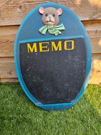 Leuk memobord met beer, Ophalen of Verzenden, Gebruikt, Krijtbord