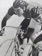 Vintage Baanwielrennen Fotogravure - Jaren 60/70, Ophalen of Verzenden