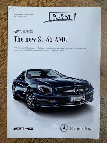 Product info brochure Mercedes-Benz SL 65 AMG R231 2012 beschikbaar voor biedingen