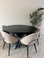 Mangohout eettafel van richmond en stoelen, Huis en Inrichting, Ophalen of Verzenden