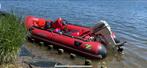 Zodiac Futura MK3 met Johnson 50 pk motor, bodem gescheurd, Watersport en Boten, Ophalen, Gebruikt, Motorboot
