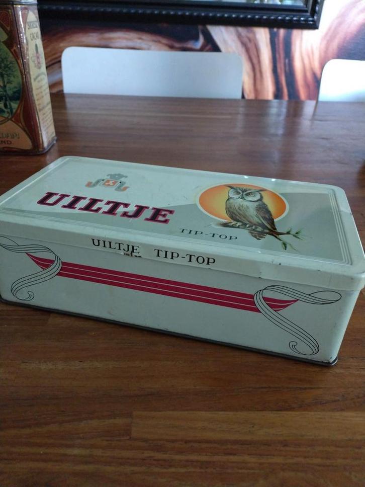 leuk verzamel blik uiltje tip top,€5 toen geluk gewoon was, Verzamelen, Blikken, Gebruikt, Overige, Ophalen of Verzenden