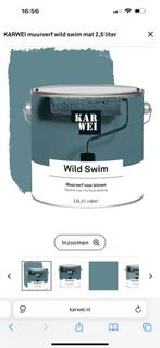 Karwei muurverf wild swim, Doe-het-zelf en Verbouw, Verf, Beits en Lak, Minder dan 5 liter, Ophalen of Verzenden, Zo goed als nieuw