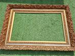 Antieke gave schilderslijst, Huis en Inrichting, Ophalen, Gebruikt, Hout, 75 cm of meer