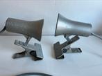 Vintage Set Lita France Industriele Klemspots Grijs Jaren 40, Ophalen of Verzenden